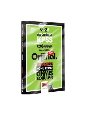 Yargı Yayınları 2026 KPSS Lise-Önlisans Coğrafya Orijinal 2010-2024 Konu Konu Çıkmış Sorular