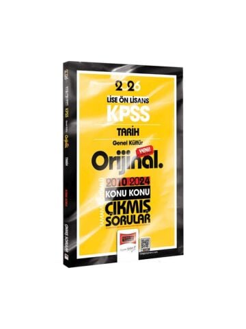 Yargı Yayınları 2026 KPSS Lise-Önlisans Tarih Orijinal 2010-2024 Konu Konu Çıkmış Sorular