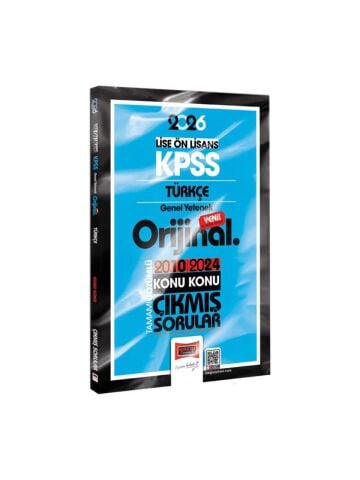 Yargı Yayınları 2026 KPSS Lise-Önlisans Türkçe Orijinal 2010-2024 Konu Konu Çıkmış Sorular