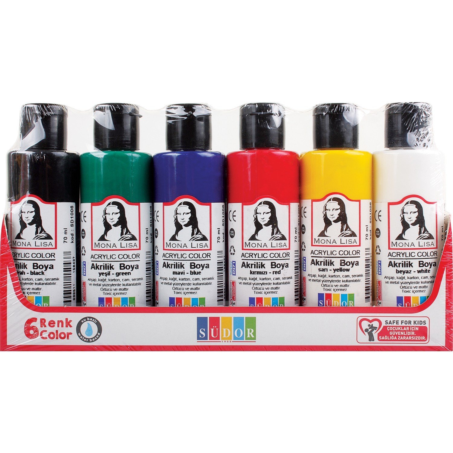 Südor Monalisa Akrilik Boya 6x70 ml Şişe (SD1006)