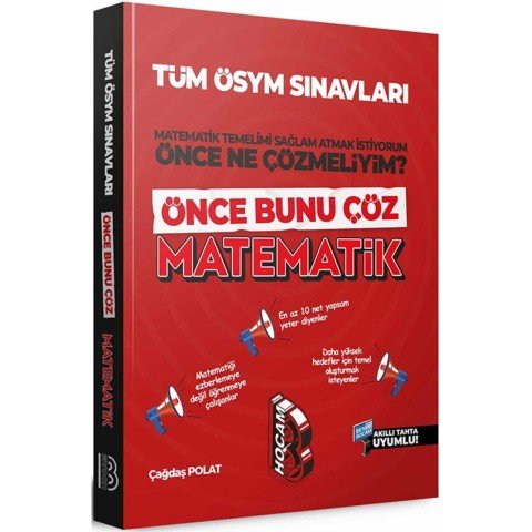Benim Hocam Tüm ÖSYM Sınavları İçin Önce Bunu Çöz Matematik Soru Bankası