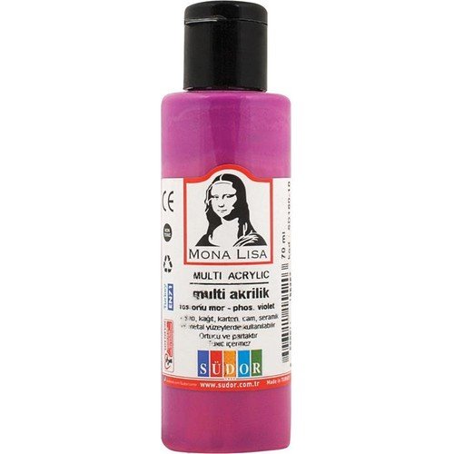 Südor Monalisa Multi Akrilik Boya Fosforlu Mor 70 Ml