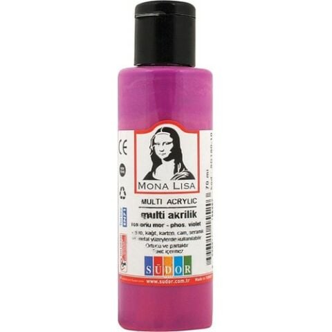 Südor Monalisa Multi Akrilik Boya Fosforlu Mor 70 Ml