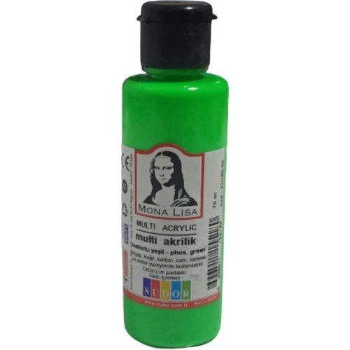 Südor Monalisa Multi Akrilik Boya Fosforlu Yeşil 70Ml