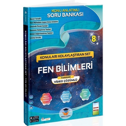 Zeka Küpü Yayınları 8. Sınıf Fen Bilimleri Konuları Kolaylaştıran Set