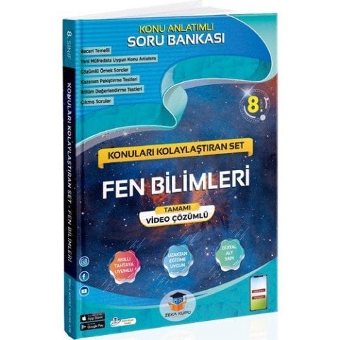 Zeka Küpü Yayınları 8. Sınıf Fen Bilimleri Konuları Kolaylaştıran Set
