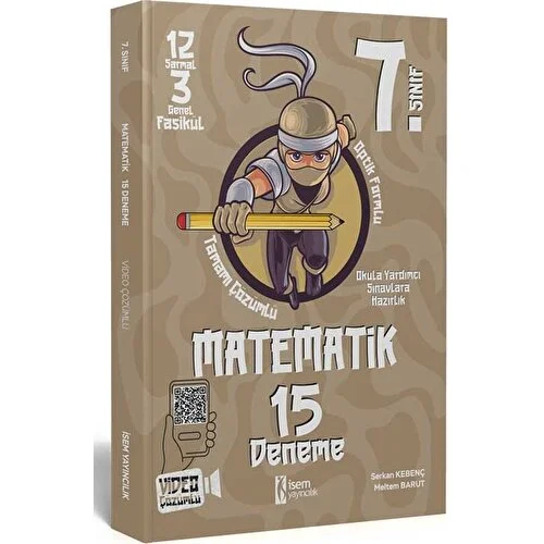 İsem Yayınları 7. Sınıf Matematik 15 Deneme Video Çözümlü