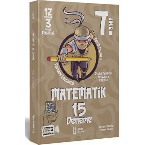 İsem Yayınları 7. Sınıf Matematik 15 Deneme Video Çözümlü