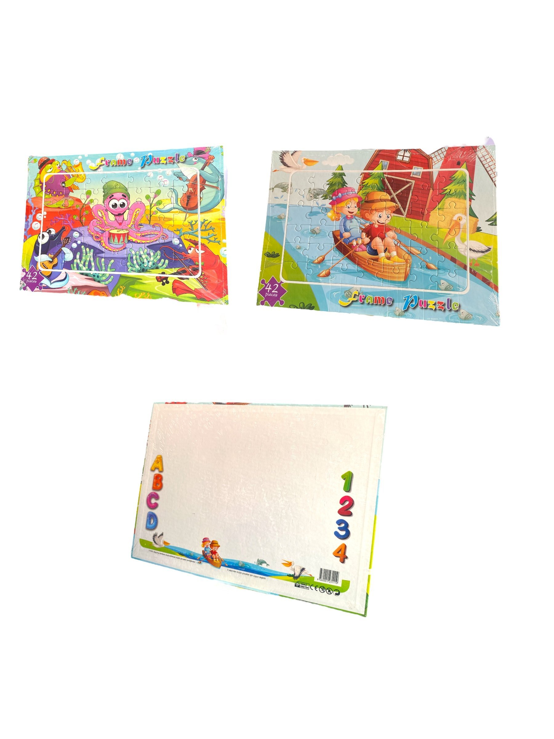 Elif 42 Prç Puzzle + Yaz Sil Beyaz Tahta 25 X 35