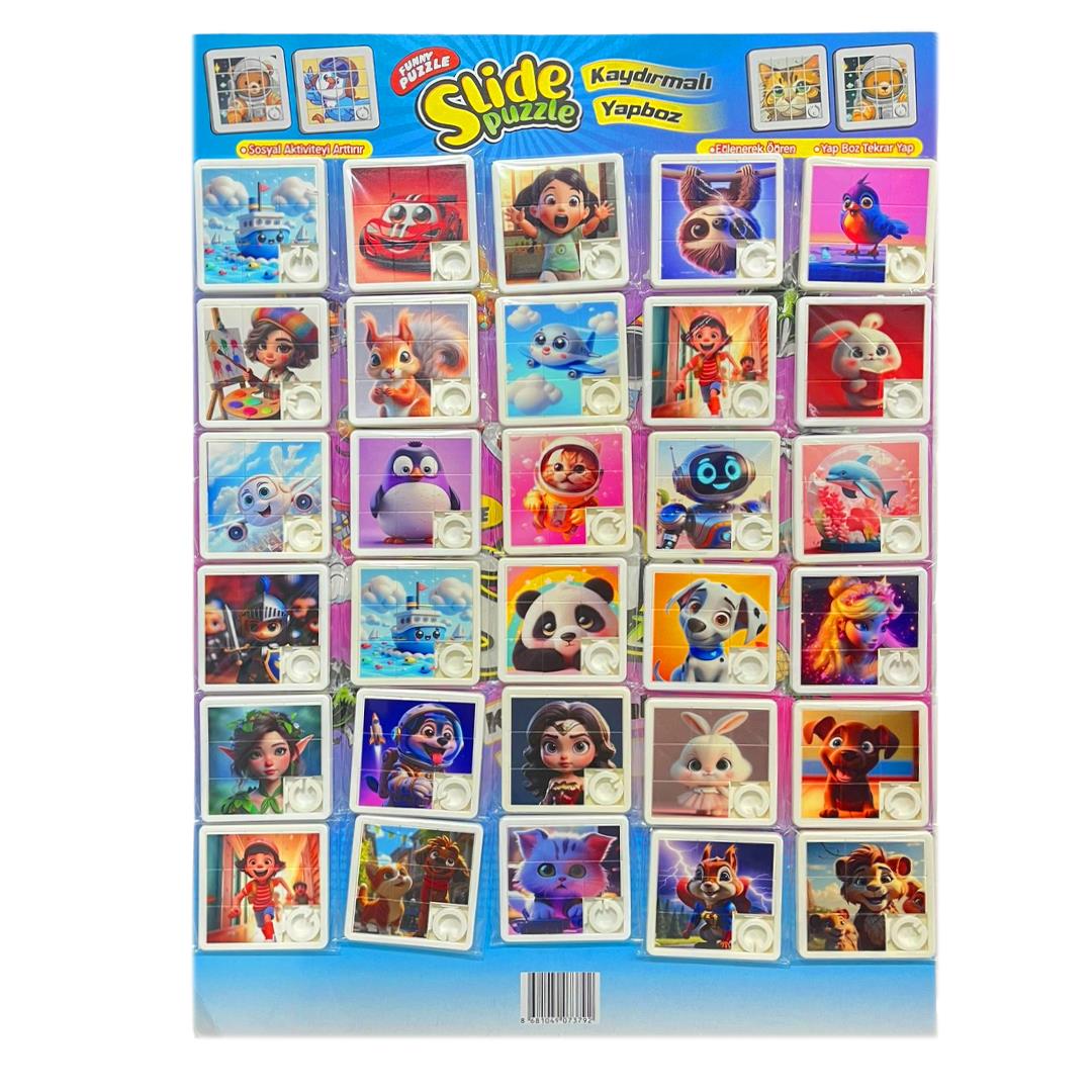 Altıntaş Kaydırmalı Plastik Mini Puzzle 6x6 (1 Adet)