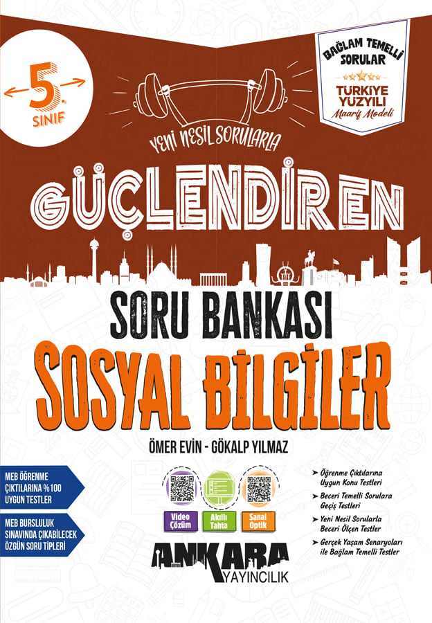 ANKARA YAY. 5.SINIF GÜÇ. SOSYAL BİLGİLER SORU BANKASI 2027