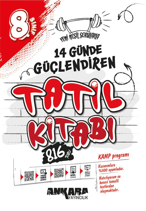 Ankara Yayıncılık 8. Sınıf 14 Günde Güçlendiren Tatil Kitabı