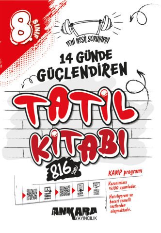 Ankara Yayıncılık 8. Sınıf 14 Günde Güçlendiren Tatil Kitabı