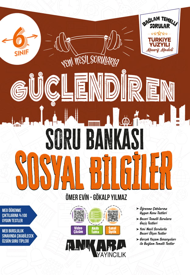 ANKARA YAY. 6.SINIF GÜÇ. SOSYAL BİLGİLER SORU BANKASI 2027