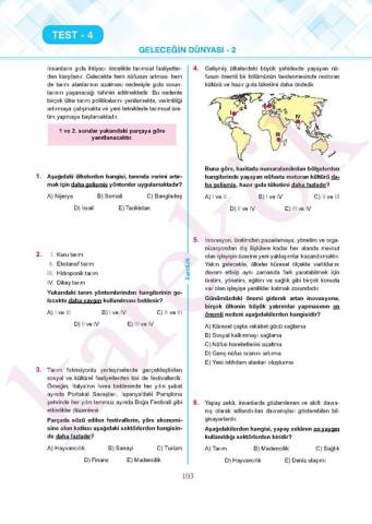 KAREKÖK AYT COĞRAFYA SORU BANKASI