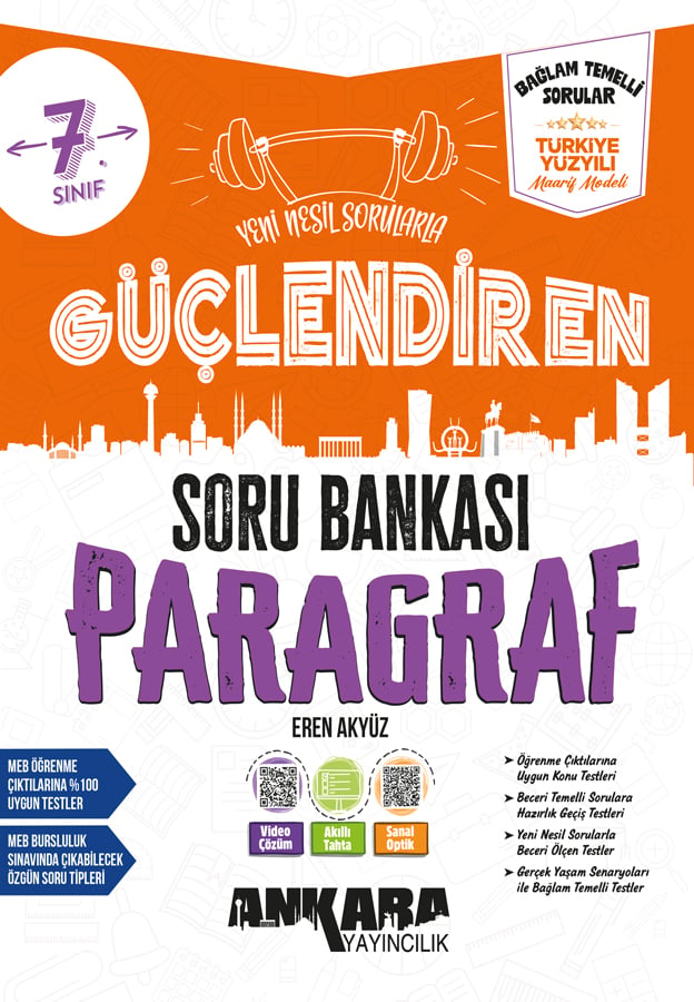 ANKARA YAY. 7.SINIF GÜÇ. PARAGRAF SORU BANKASI 2027