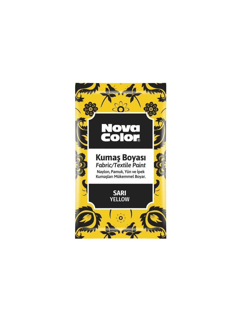 NOVA COLOR KUMAŞ BOYA BOYASI SARI