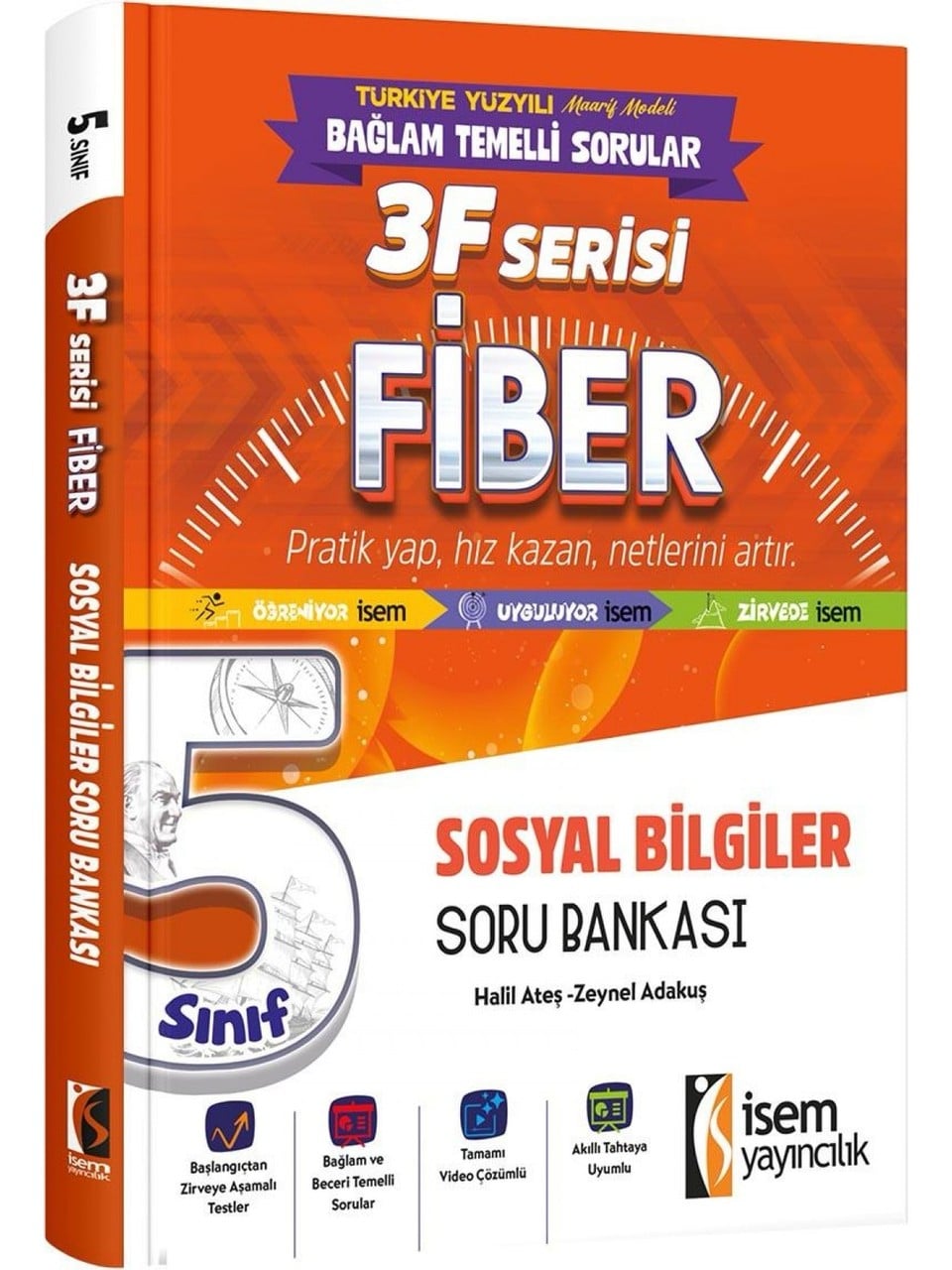 İsem Yayınları 5.Sınıf Fiber Sosyal Bilgiler Soru Bankası