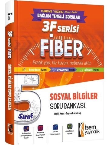 İsem Yayınları 5.Sınıf Fiber Sosyal Bilgiler Soru Bankası