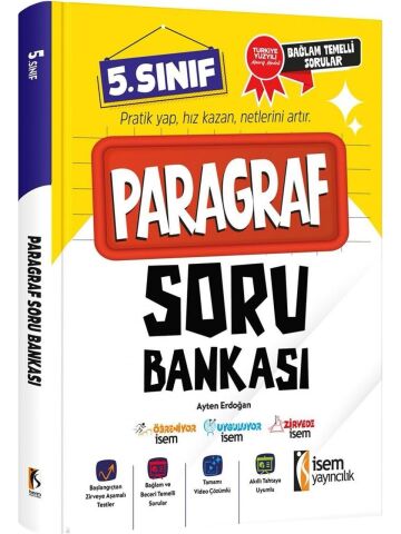 İsem Yayınları 5.Sınıf Paragraf Soru Bankası