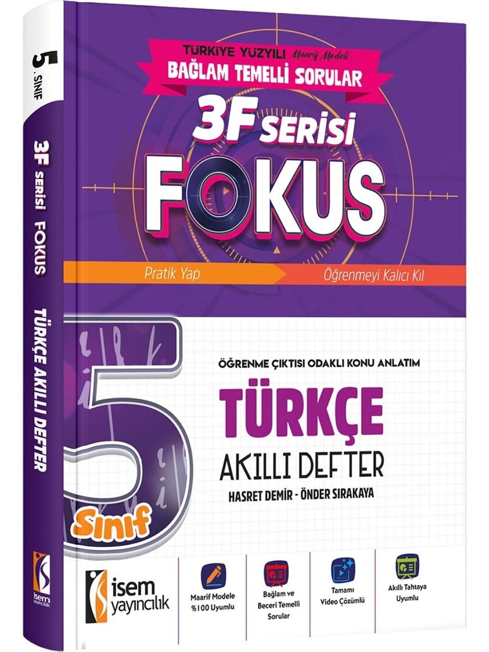 İsem Yayınları 5.Sınıf Fokus Türkçe Akıllı Defter