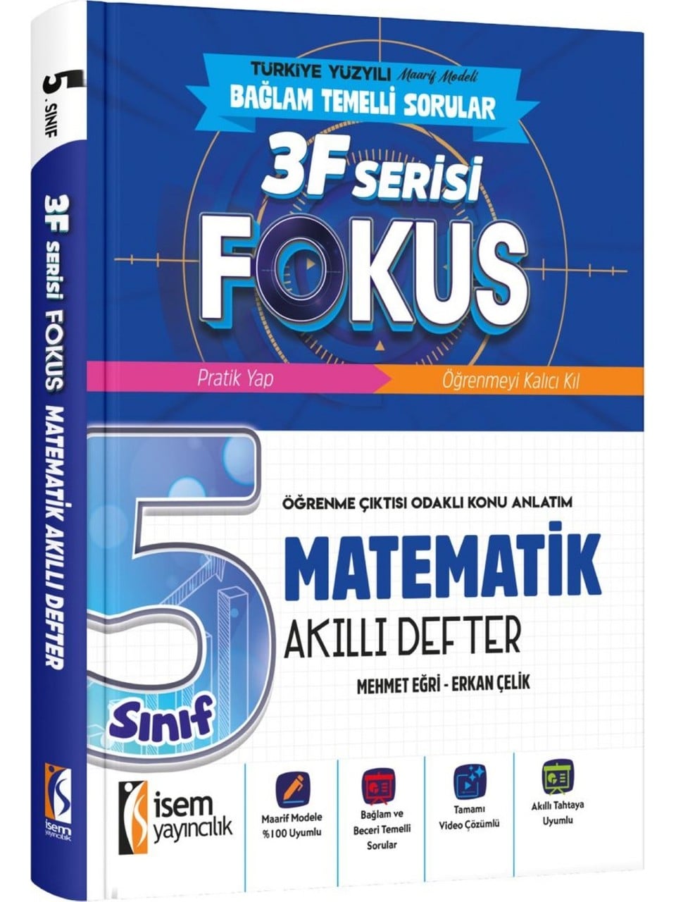 İsem Yayınları 5.Sınıf Fokus Matematik Akıllı Defter