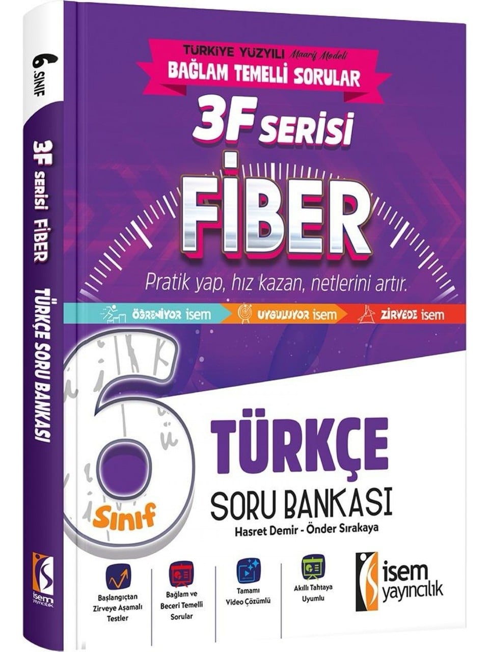 İsem Yayınları 6.Sınıf Fiber Türkçe Soru Bankası