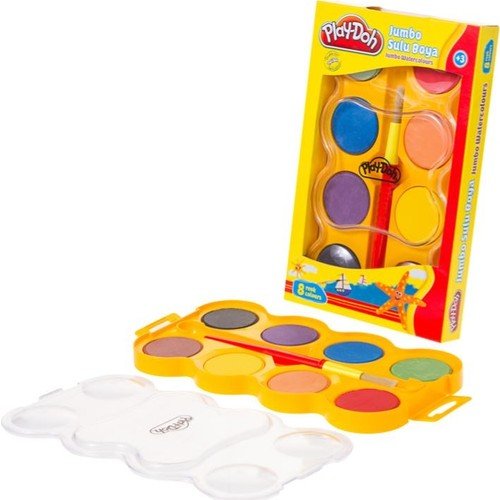 Play Doh Jumbo Sulu Boya 40 mm 8 Renk