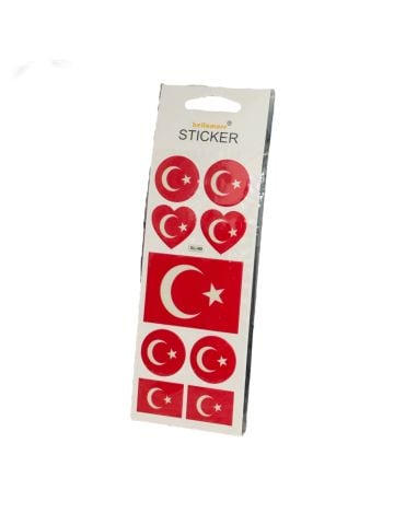 Bellamore Bll-468 Kabartmalı Stıcker – Türk Bayrakları