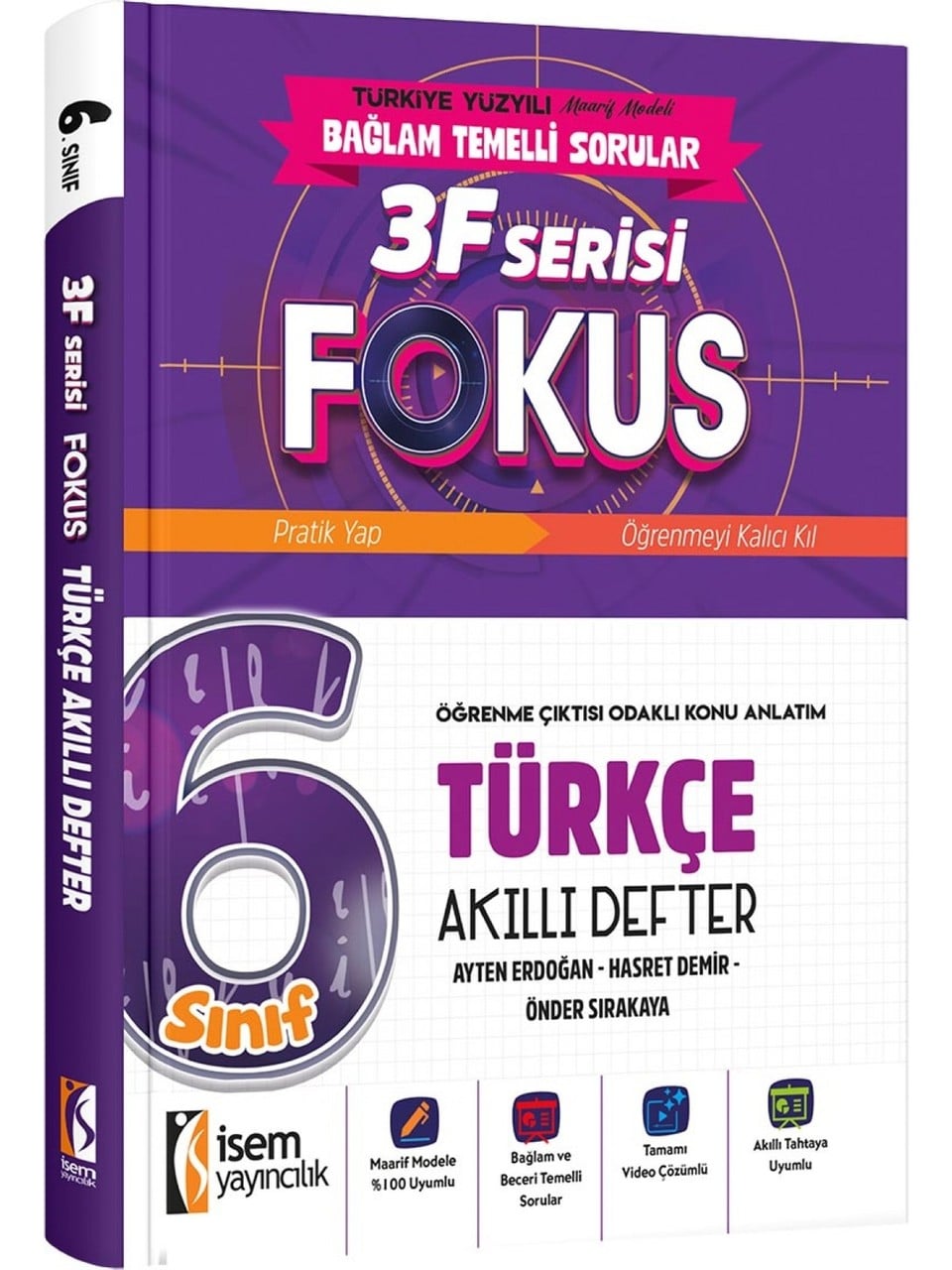 İsem Yayınları 6.Sınıf Fokus Türkçe Akıllı Defter