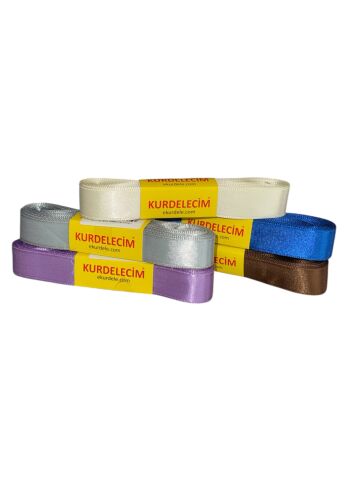 Yakut Kurdela Çift Taraflı Saten Karışık Renkler 2 Cm * 10 M