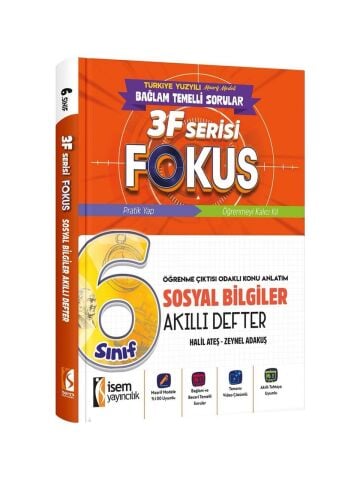 İsem Yayınları 6.Sınıf Fokus Sosyal Bilgiler Akıllı Defter