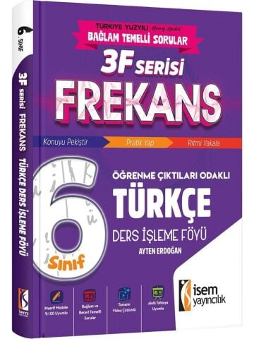 İsem Yayınları 6.Sınıf Frekans Türkçe Ders İşleme Föyü