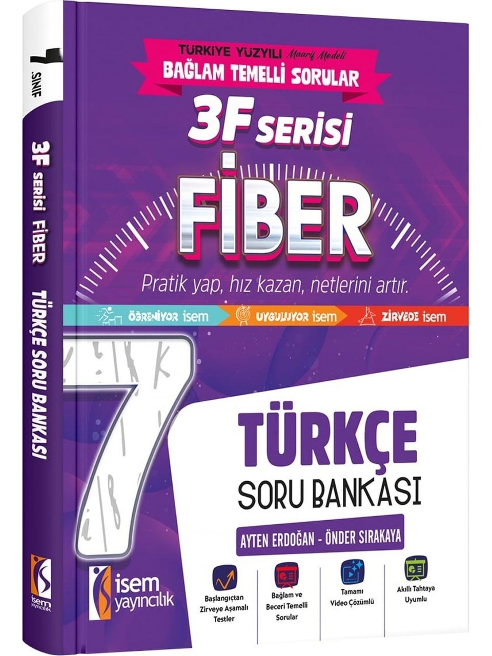 İsem Yayınları 7.Sınıf Fiber Türkçe Soru Bankası