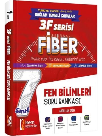 İsem Yayınları 7.Sınıf Fiber Fen Bilimleri Soru Bankası