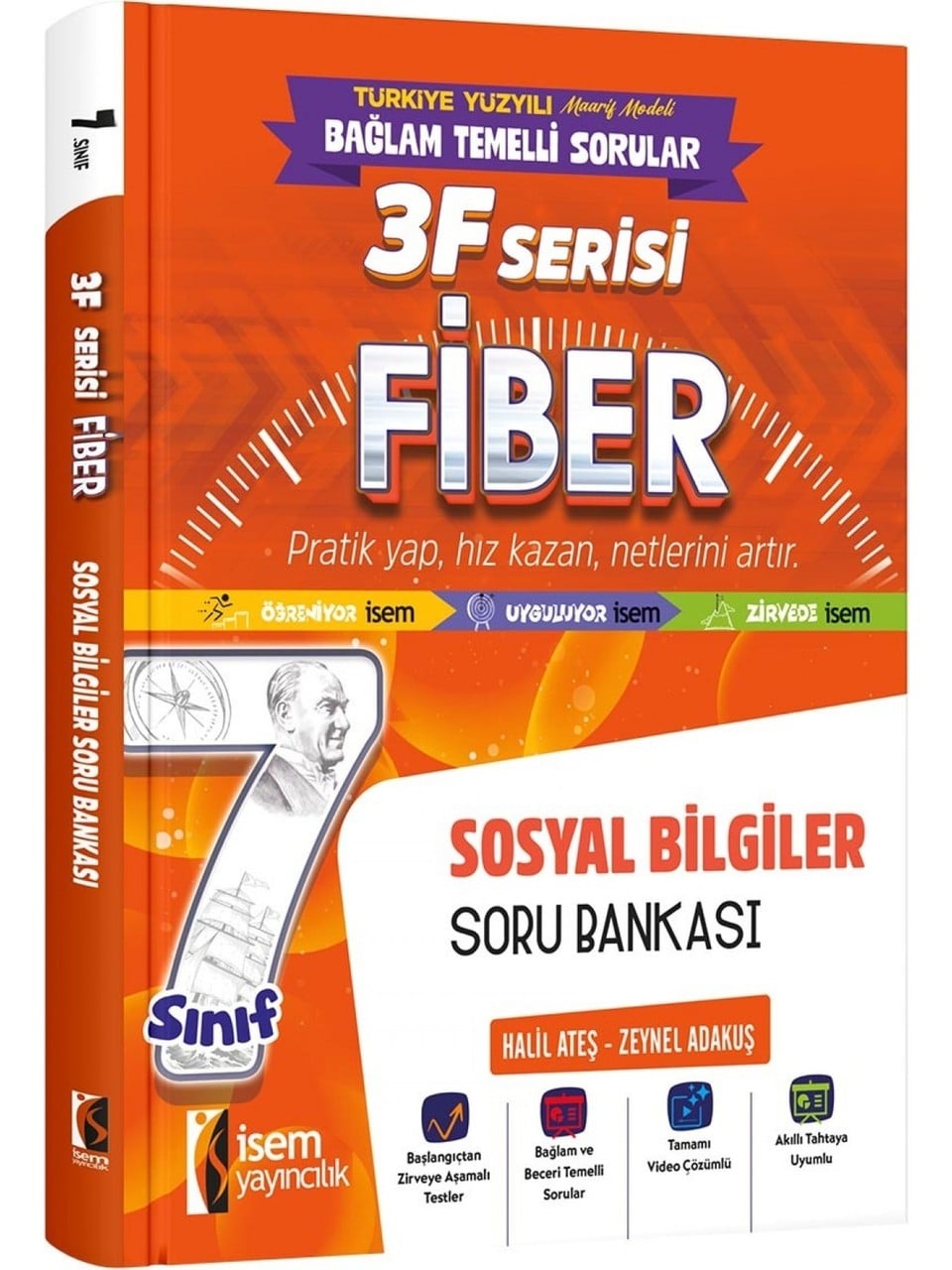 İsem Yayınları 7.Sınıf Fiber Sosyal Bilgiler Soru Bankası