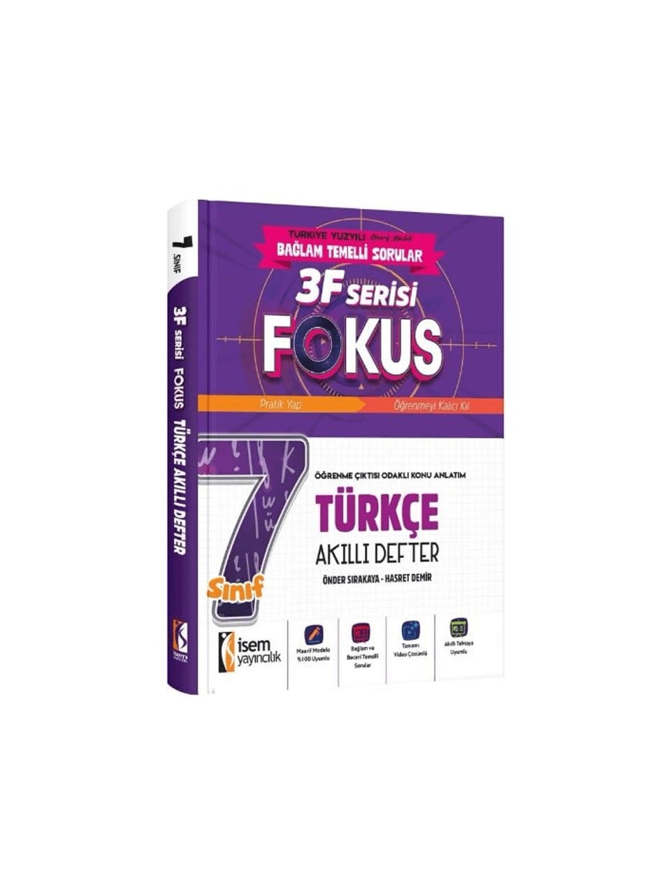 İsem Yayınları 7.Sınıf Fokus Türkçe Akıllı Defter