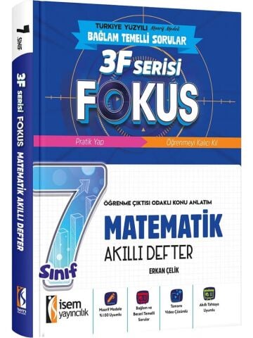 İsem Yayınları 7.Sınıf Fokus Matematik Akıllı Defter