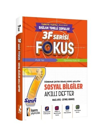 İsem Yayınları 7.Sınıf Fokus Sosyal Bilgiler Akıllı Defter