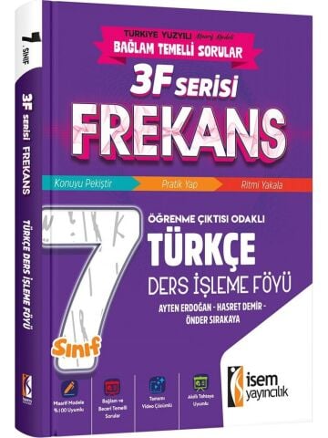 İsem Yayınları 7.Sınıf Frekans Türkçe Ders İşleme Föyü