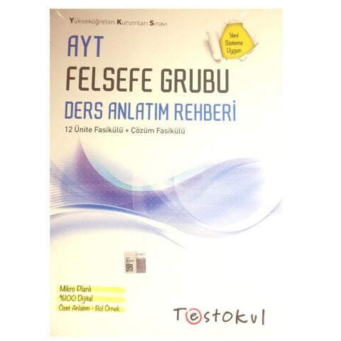 TESTOKUL AYT FELSEFE DERS ANLATIM REHBERİ