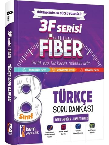 İsem Yayınları 8.Sınıf Fiber Türkçe Soru Bankası