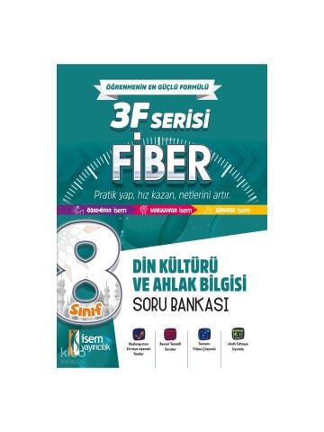 İsem Yayınları 8.Sınıf Fiber Din Kültürü Soru Bankası