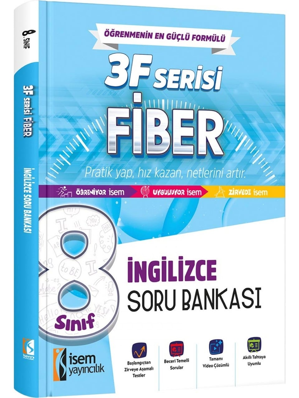 İsem Yayınları 8.Sınıf Fiber İngilizce Soru Bankası