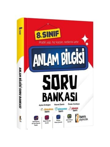 İsem Yayınları 8.Sınıf Anlam Bilgisi Soru Bankası