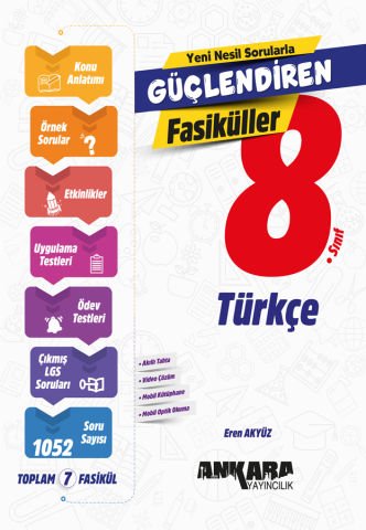 Ankara Yayınları 8.Sınıf Güçlendiren Türkçe Fasikül Set