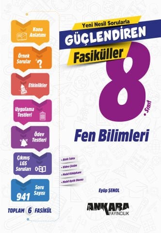 Ankara Yayınları 8.Sınıf Güçlendiren Fen Bilimleri Fasikül Set