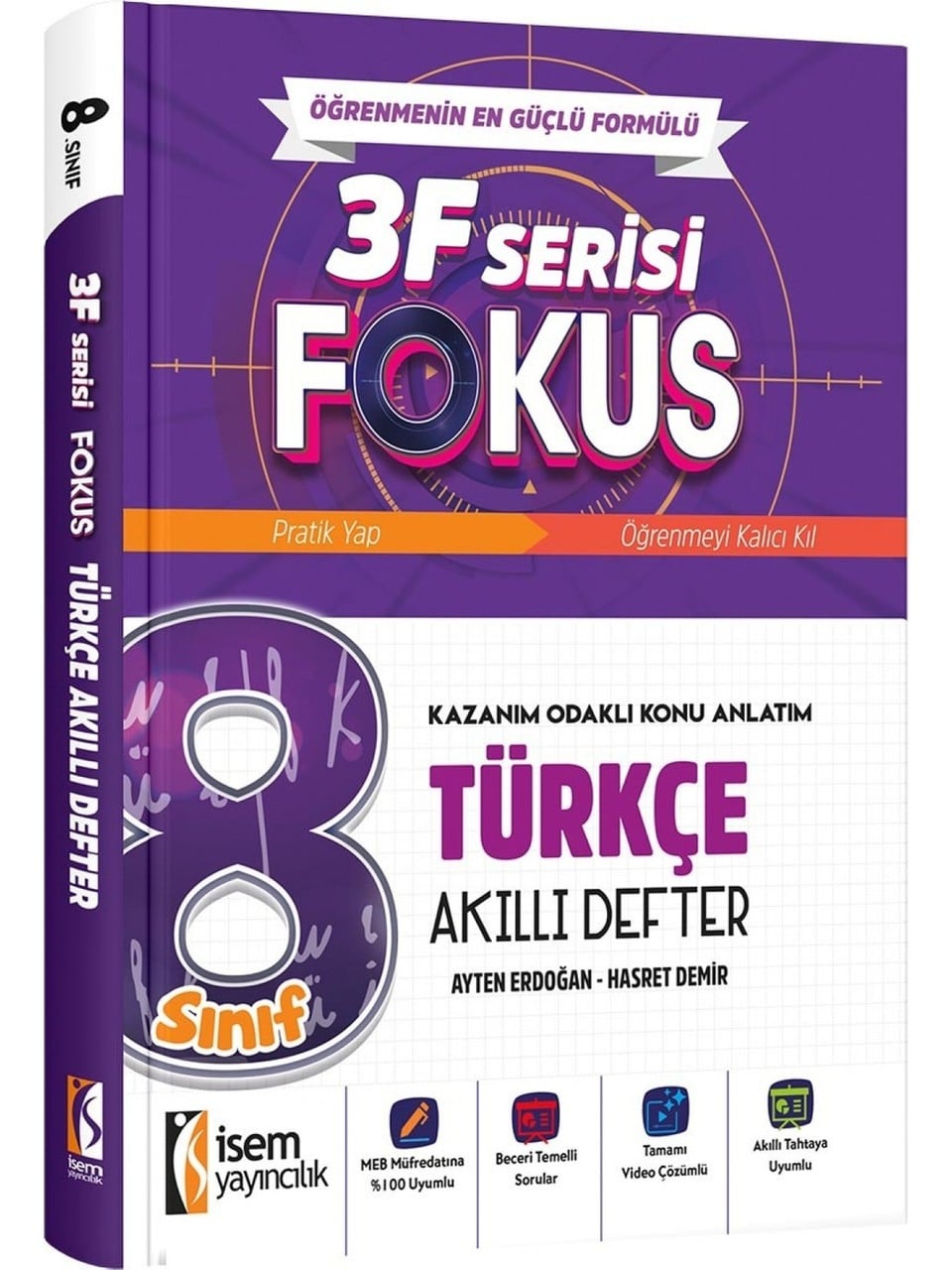 İsem Yayınları 8.Sınıf Fokus Türkçe Akıllı Defter