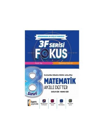 İsem Yayınları 8.Sınıf Fokus Matematik Akıllı Defter