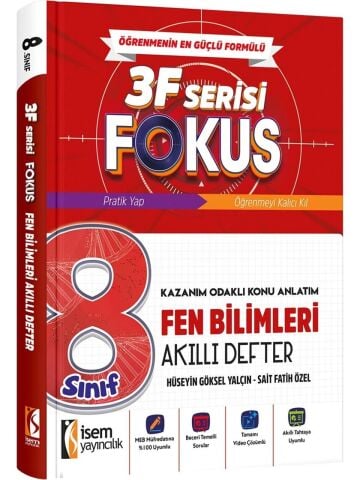 İsem Yayınları 8.Sınıf Fokus Fen Bilimleri Akıllı Defter